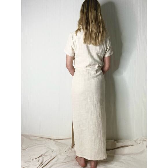 RITA ROW Hedda Cream Gauze Cotton Dress US XS NWT - Picture 4 of 13